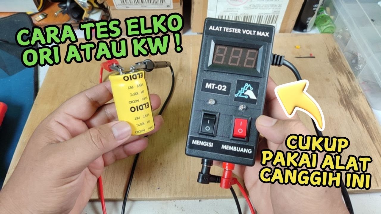Begini cara cek elko ORI atau KW!! elko ELDIO 10000uF 50V