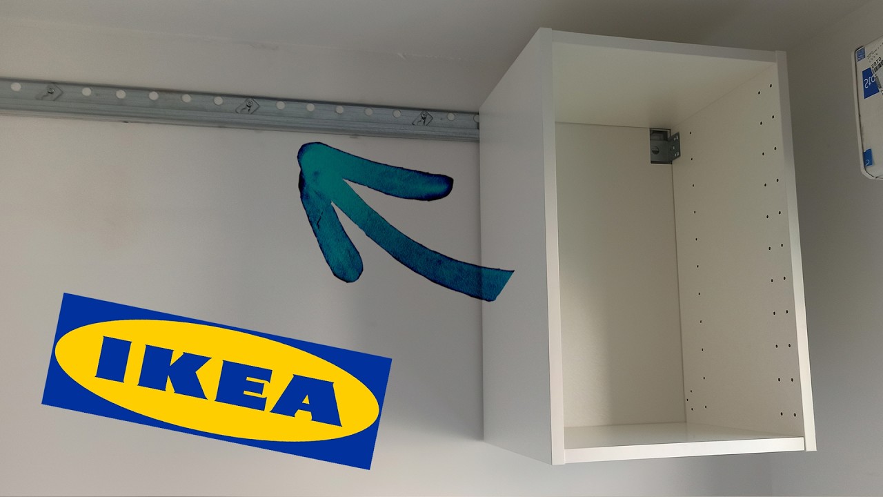 IKEA METOD SEKTION Kitchen Installation - Installing Wall Cabinet Suspension Rail - Complete