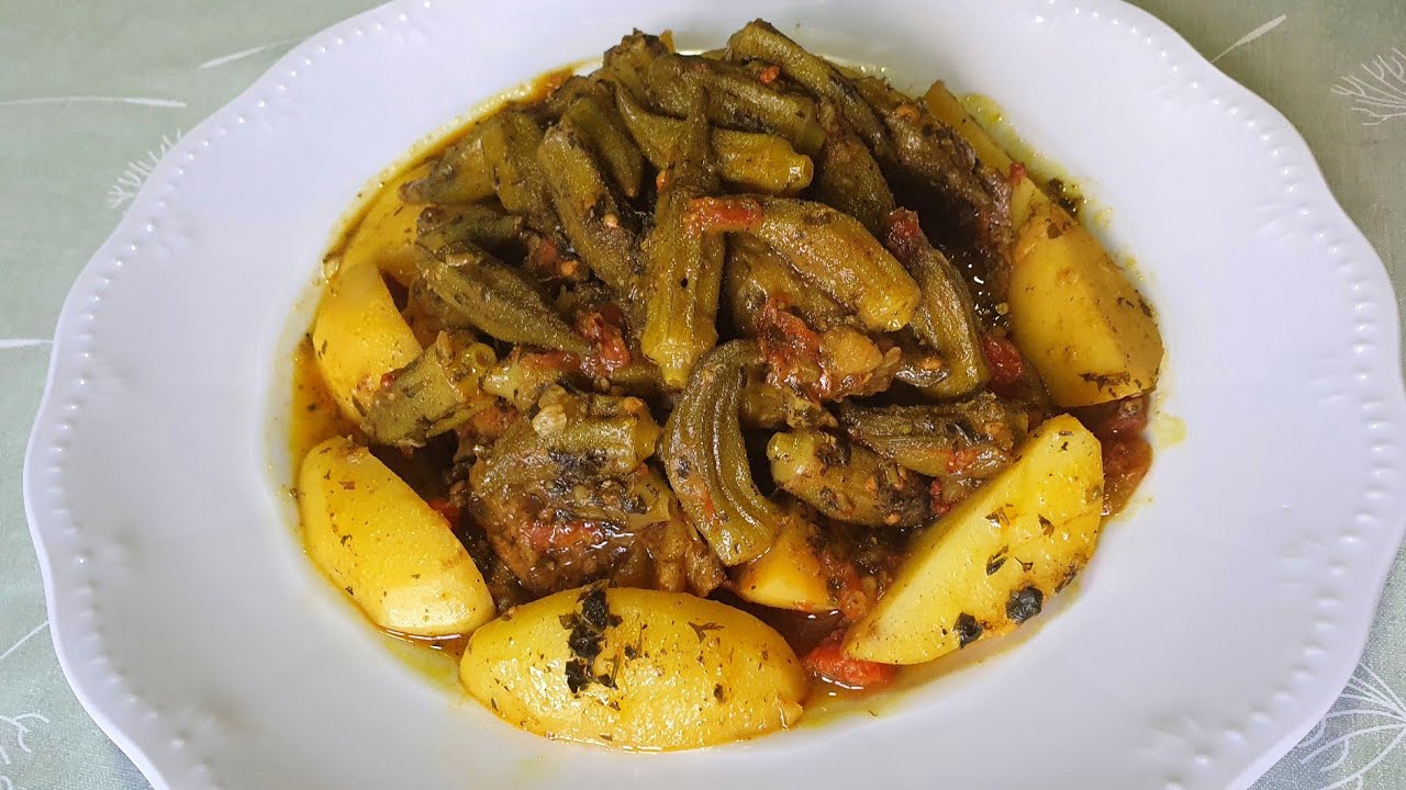 طاجين الملوخية بالبطاطا 👌👌👌