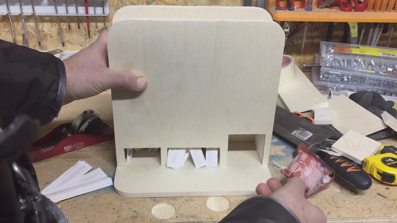 Dispenser per cialde o capsule, zucchero e stecche di legno fai da te