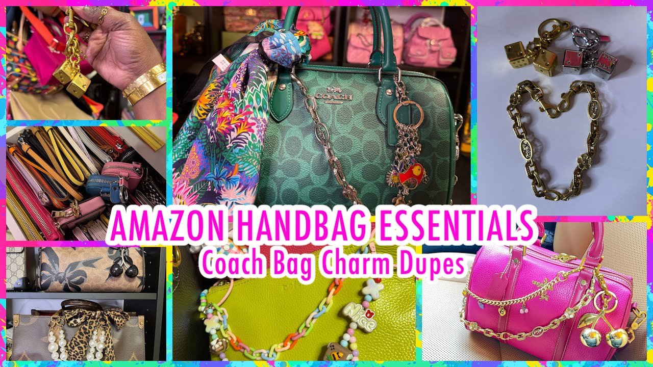 AMAZON Affordable Bag Charms & Essentials! AMAZON COACH DUPES #amazonfinds
