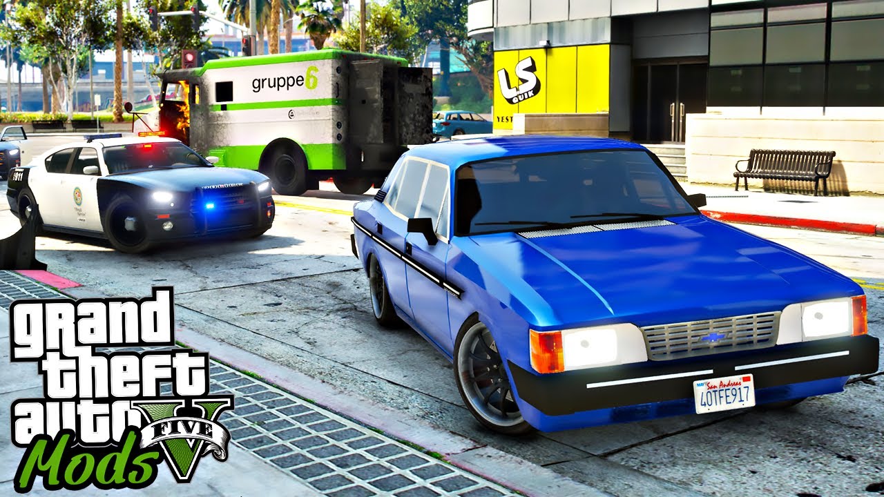 FUGA da POLICIA COM OPALA COMODORO 88/89 (REALISTA) - GTA 5 MODS