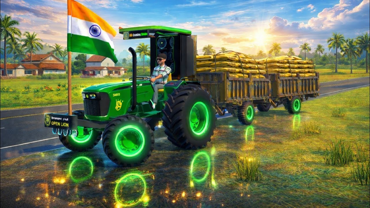 Real Indian Tractor Driving 🚜 Tamil Nadu Village Tractor Trolley Transport Gameplay Android 2026