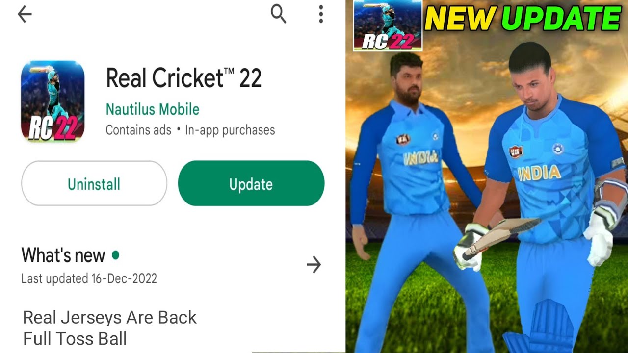 REAL CRICKET&trade;22 : Mega Update Full Review | Rc22 Update Review | Real Cricket 22 Full Toss Update