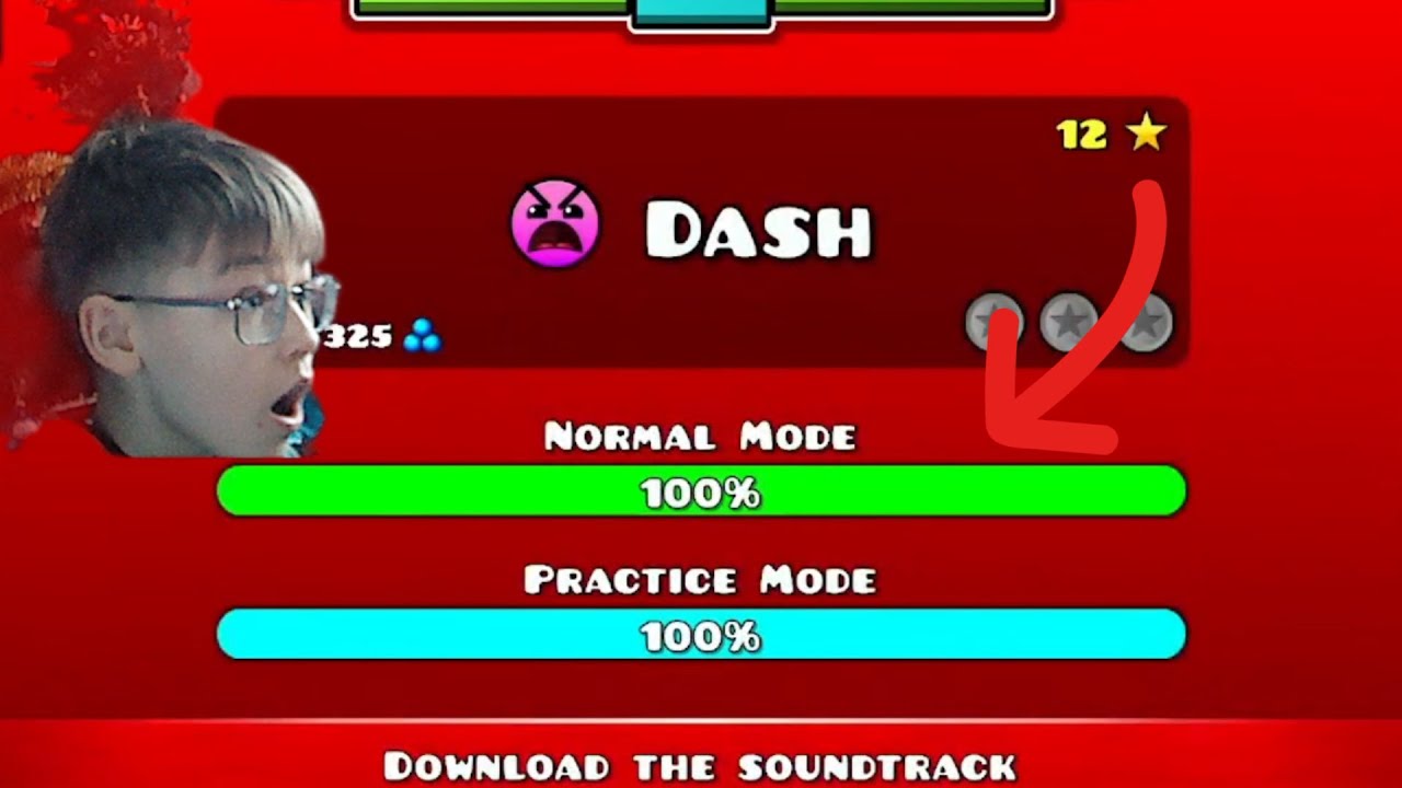 DASH 1-100% COMPLETE! | Geometry Dash level !