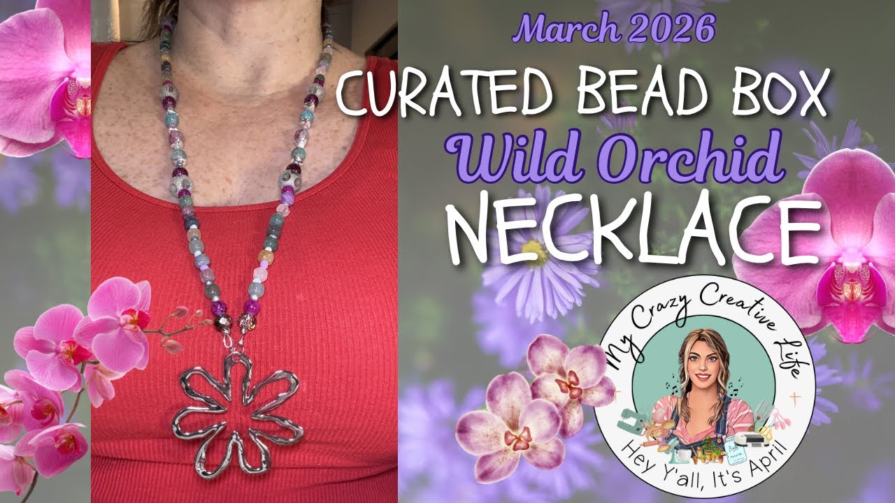 💐Ожерелье из набора бусин &laquo;Дикая орхидея&raquo; (март 2026 г.) #curatedbeadbox #necklace design ace