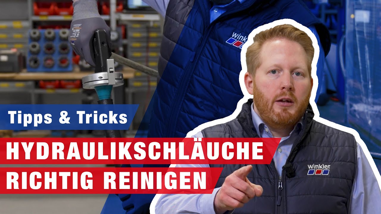 Hydraulikschläuche richtig reinigen – mit der Schlauchreinigungspistole |  winkler Tipps & Tricks