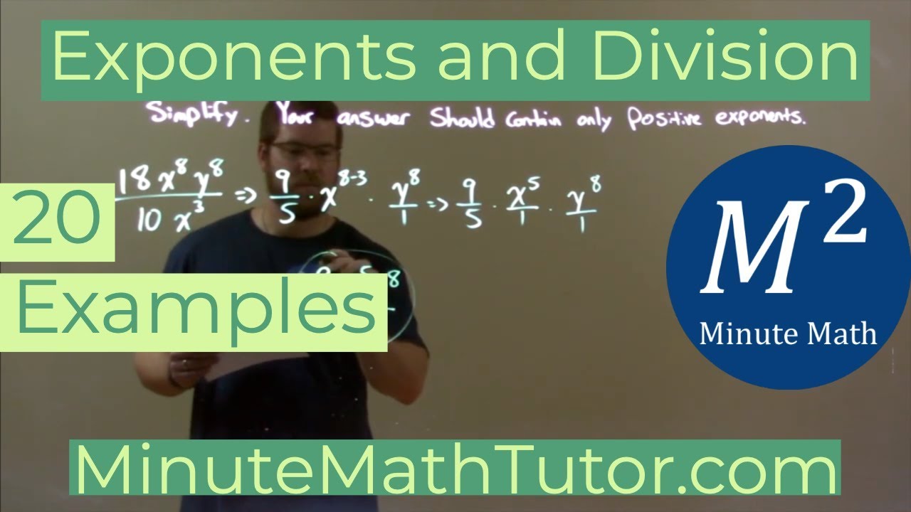 Exponents and Division | 20 Examples
