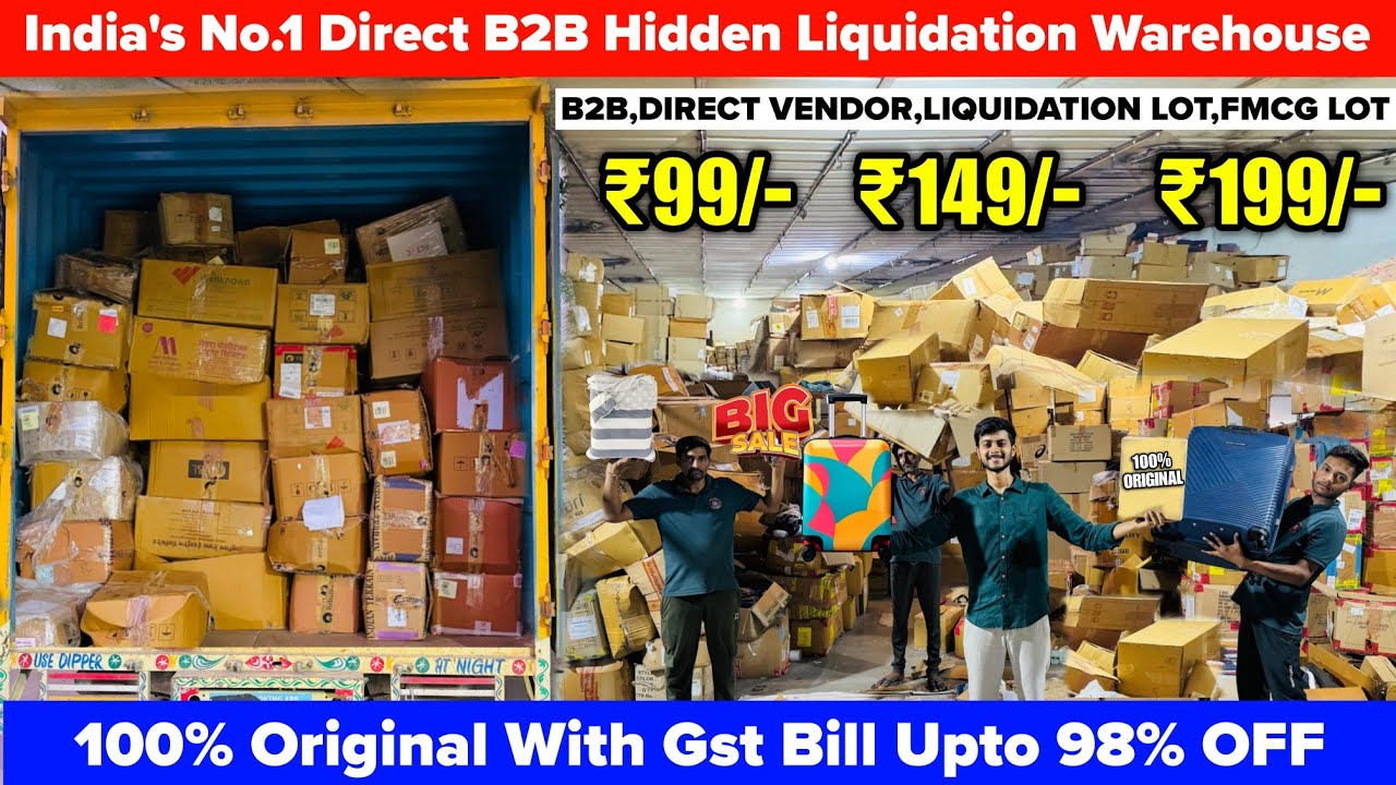 Biggest Warehouse Of Liquidation Lot | 98% Off | With Gst Bill| Branded Factory Sale Bhilwara