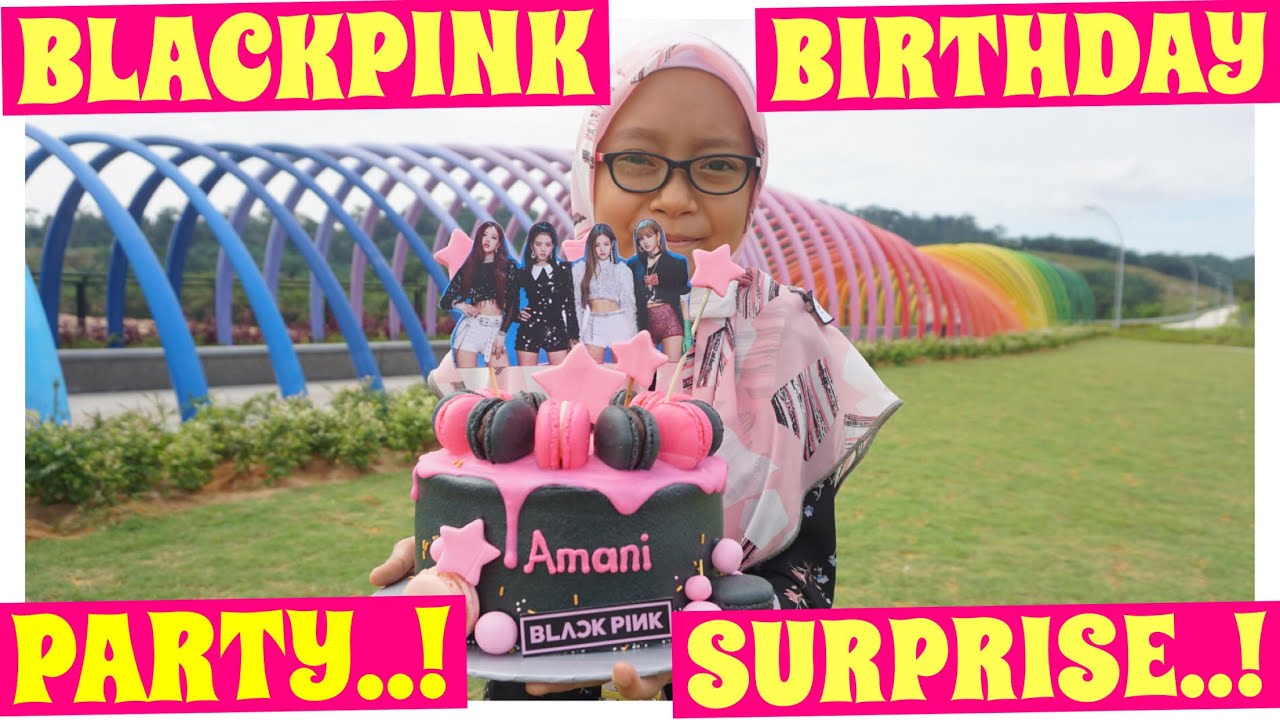 CAKE ICE CREAM BLACKPINK..!HIHIHIHI... AMANI TERKEJUT.. LEPAS TU MENJERIT.. ARGHHH..! HISTERIA..!🤪