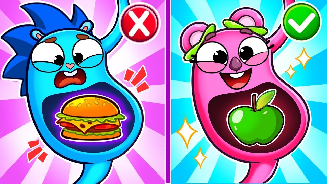 💪🏻 Healthy VS Junk Food 🥝 Healthy Habits Will Help You Win 🥗 Songs For Kids & Nursery Rhymes
