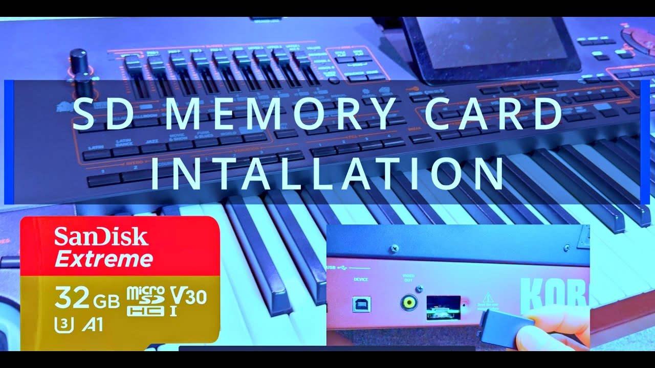 KORG PA 4X MEMORY CARD INSTALLATION