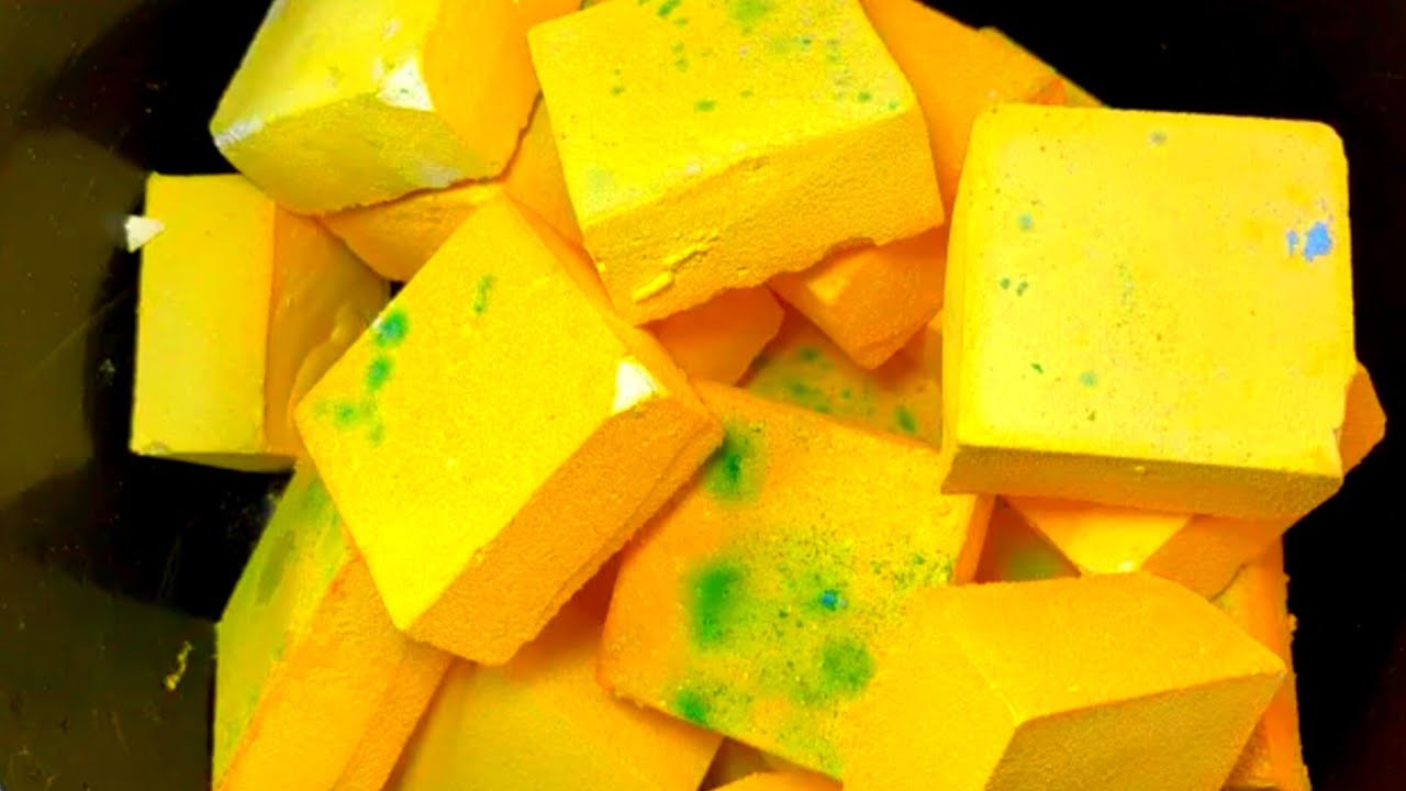 💛Yellow GymChalk Blocks | Crunchy | ASMR | Satisfying by@ASMRgymchalkIndonesia💛 