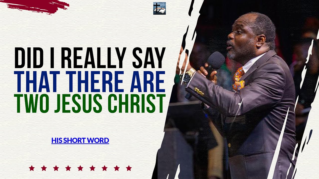 DID I REALLY SAY THAT THERE ARE TWO JESUS CHRIST  DR ABEL DAMINA