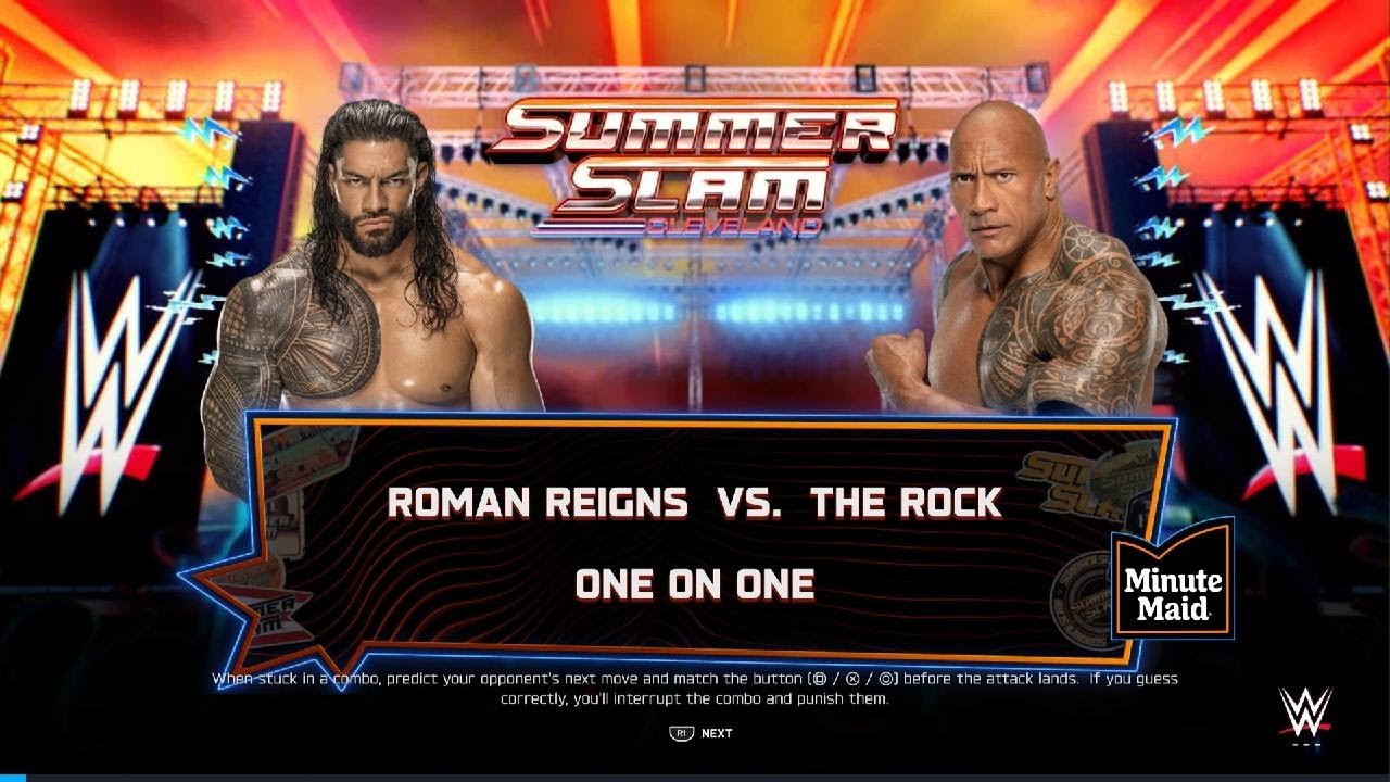 WWE 2K25_ Roman Reigns vs The Rock