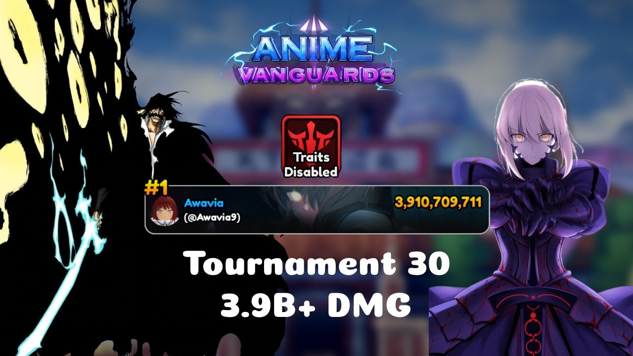 *Outdated* [Traitless] Tournament 30 3.91B+ Dmg Initial Strat NO Alucard | Anime Vanguards