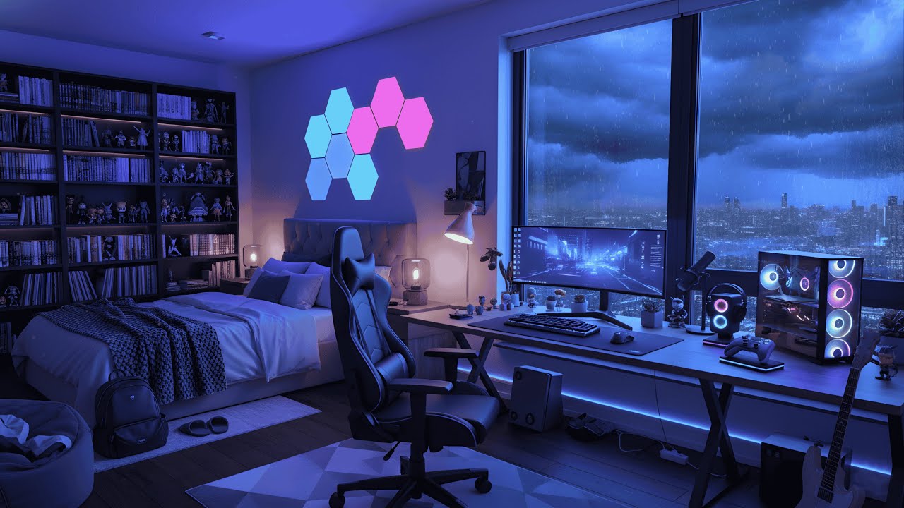 Rainy City Glow ☁️ Lofi Music for Work & Chill