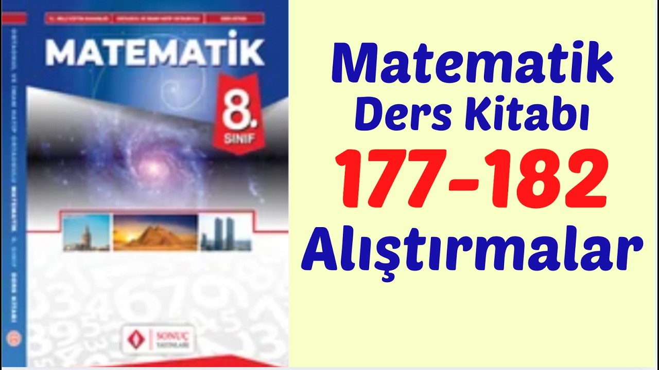 8.SINIF MATEMATİK DERS KİTABI SAYFA 177-182 // SONUÇ YAYINLARI