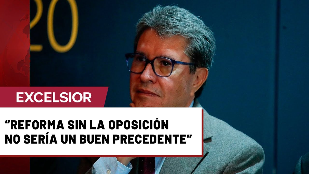 Sin apoyo del PT y PVEM, la reforma electoral "no tiene posibilidades de salir", dice Monreal
