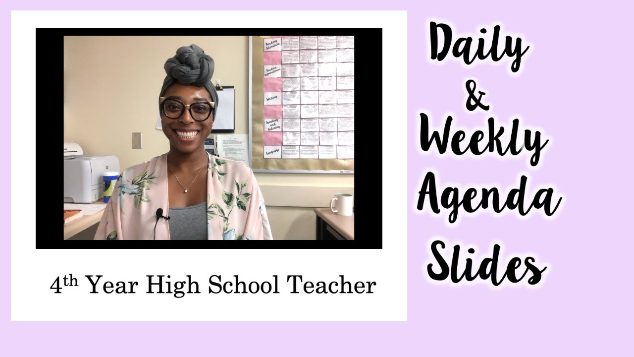 How I Create My Agenda Slides || 4th year HS teacher