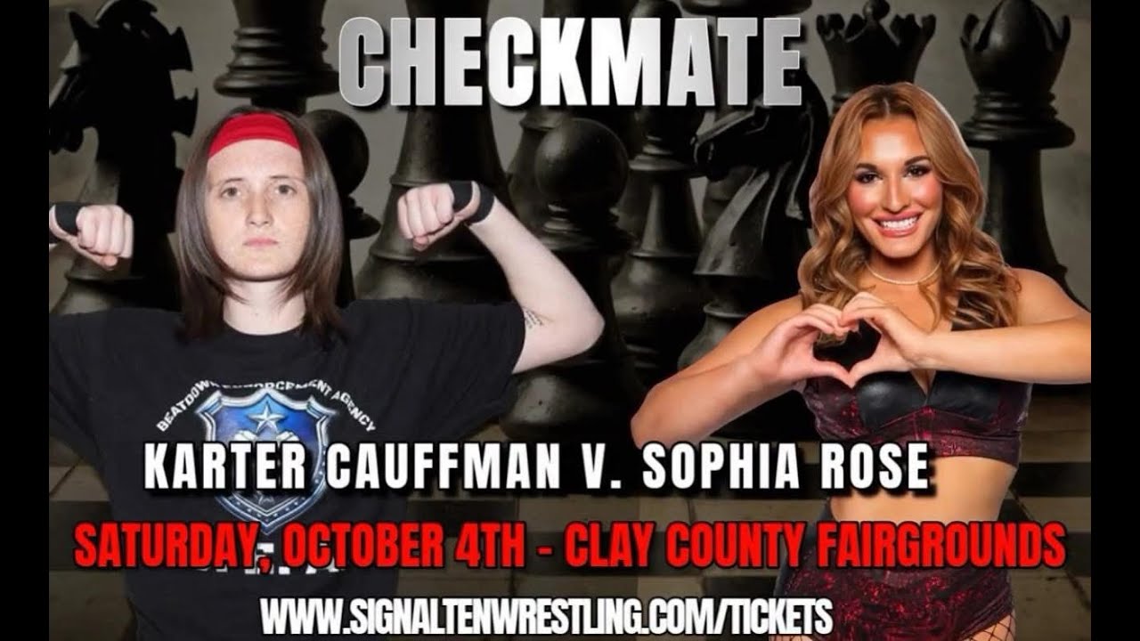 Signal Ten Wrestling - 10-04-2025 - Checkmate - Karter Cauffman v. Sophia Rose