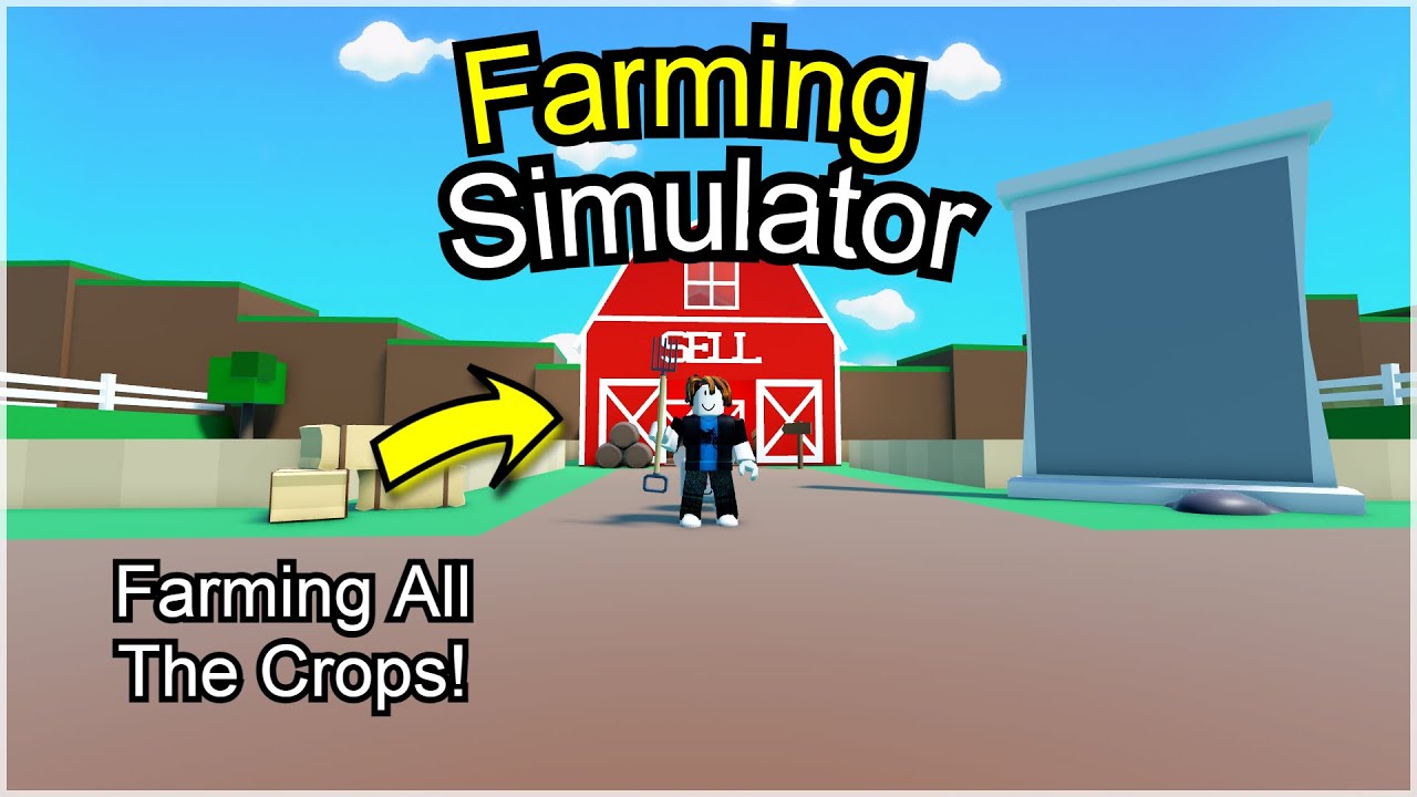 FARMING ALL THE CROPS IN ROBLOX FARMING SIMULATOR