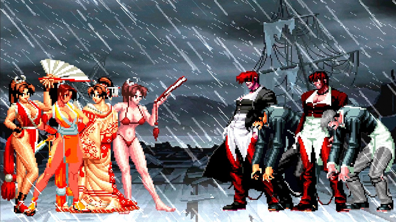 [KOF Mugen] Команда Май Ширануи против команды Иори Ягами