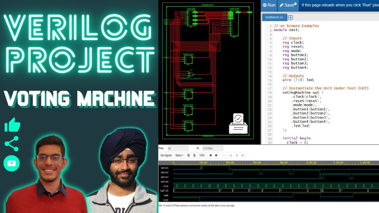 Voting Machine in Verilog (with code) | Verilog project | XILINX | EDA Playground