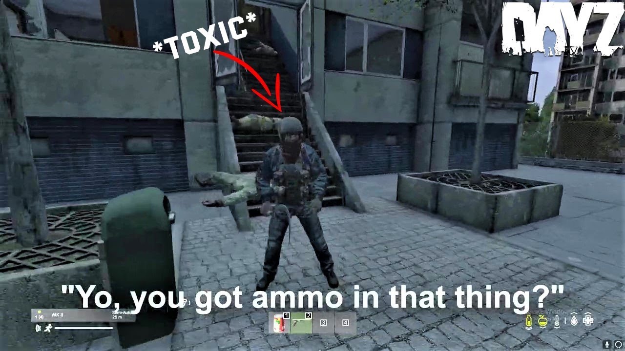TEACHING TOXIC PLAYERS A LESSON IN DAYZ #shorts