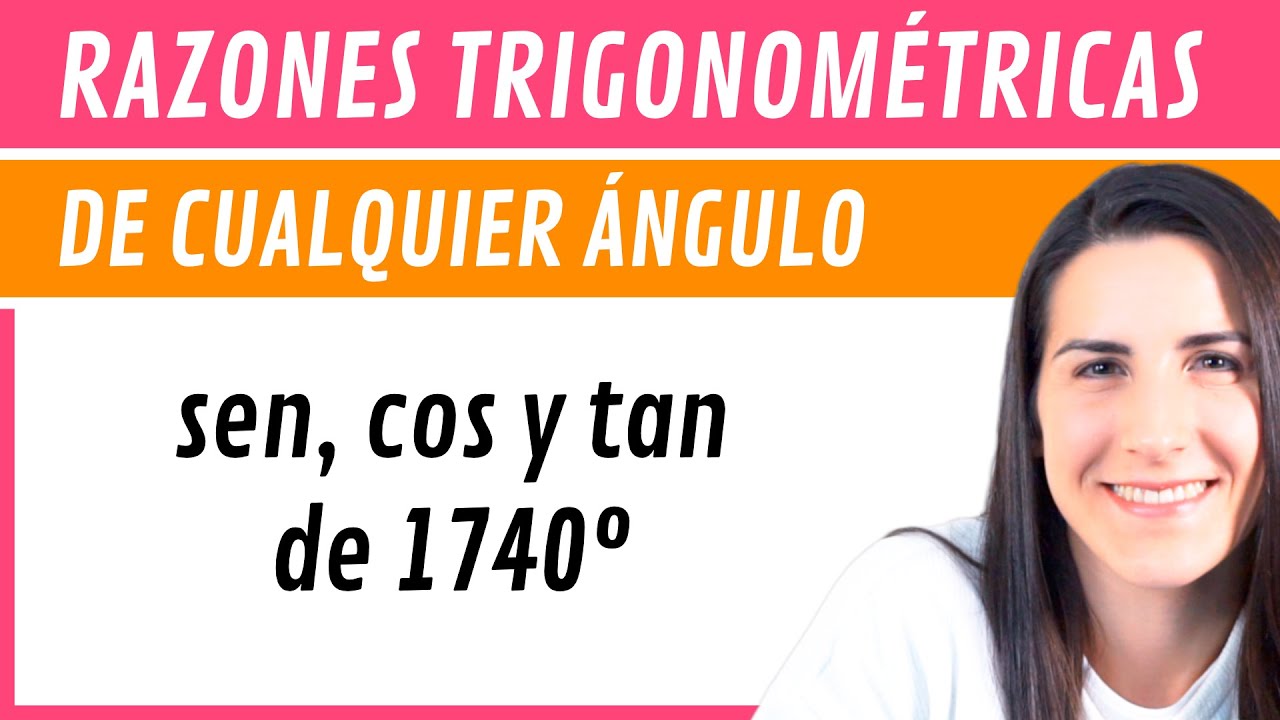 Razones TRIGONOMÉTRICAS de Cualquier Ángulo 🔵 con Circunferencia GONIOMÉTRICA
