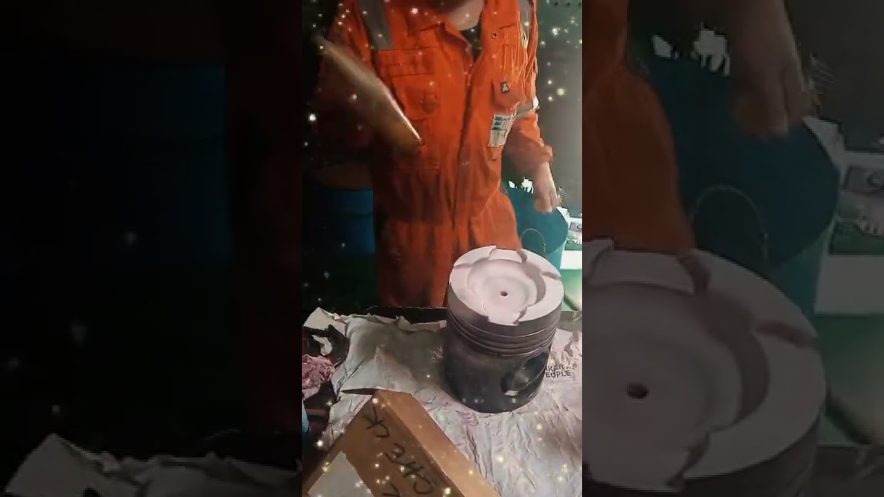 Crack check of piston crown