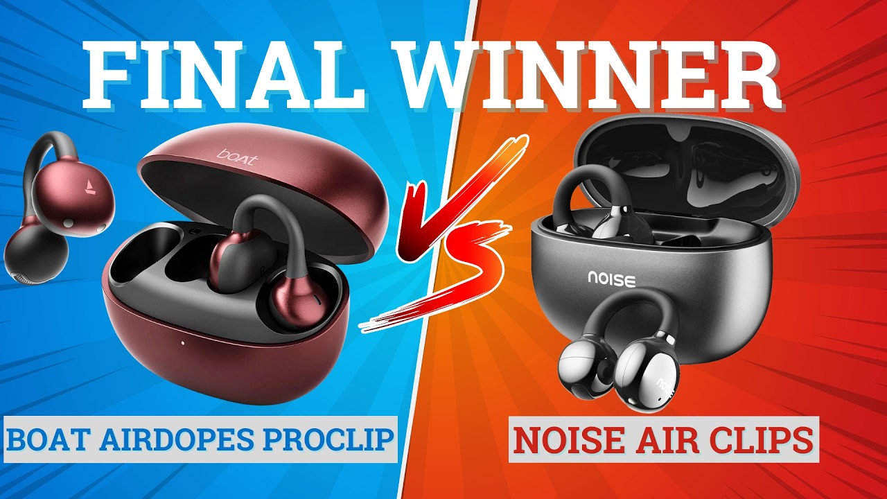 boAt Airdopes ProClip vs Noise Air Clips⚡ Full Comparison ⚡Best for Music, Bass & Gaming 🔥