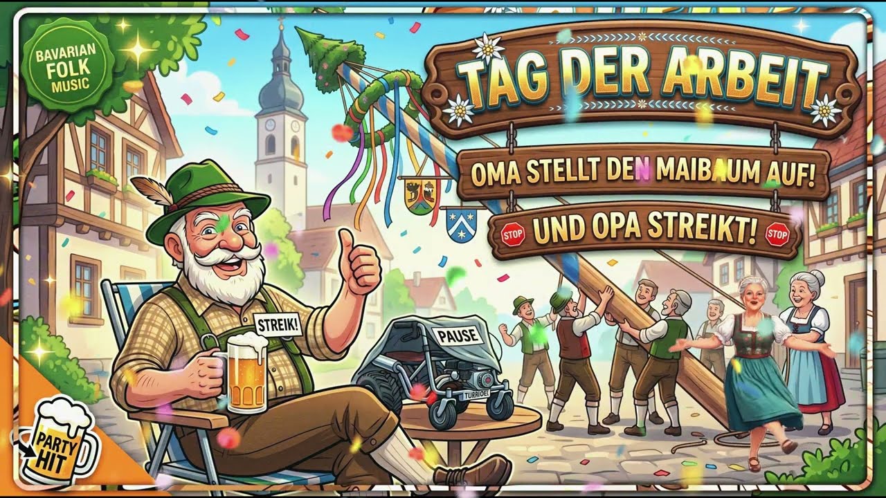 🍺 OPA STREIKT! 🛑 Tag der Arbeit (1. Mai) - Ramba Zamba Zick Zack | Lustiges Bierlied