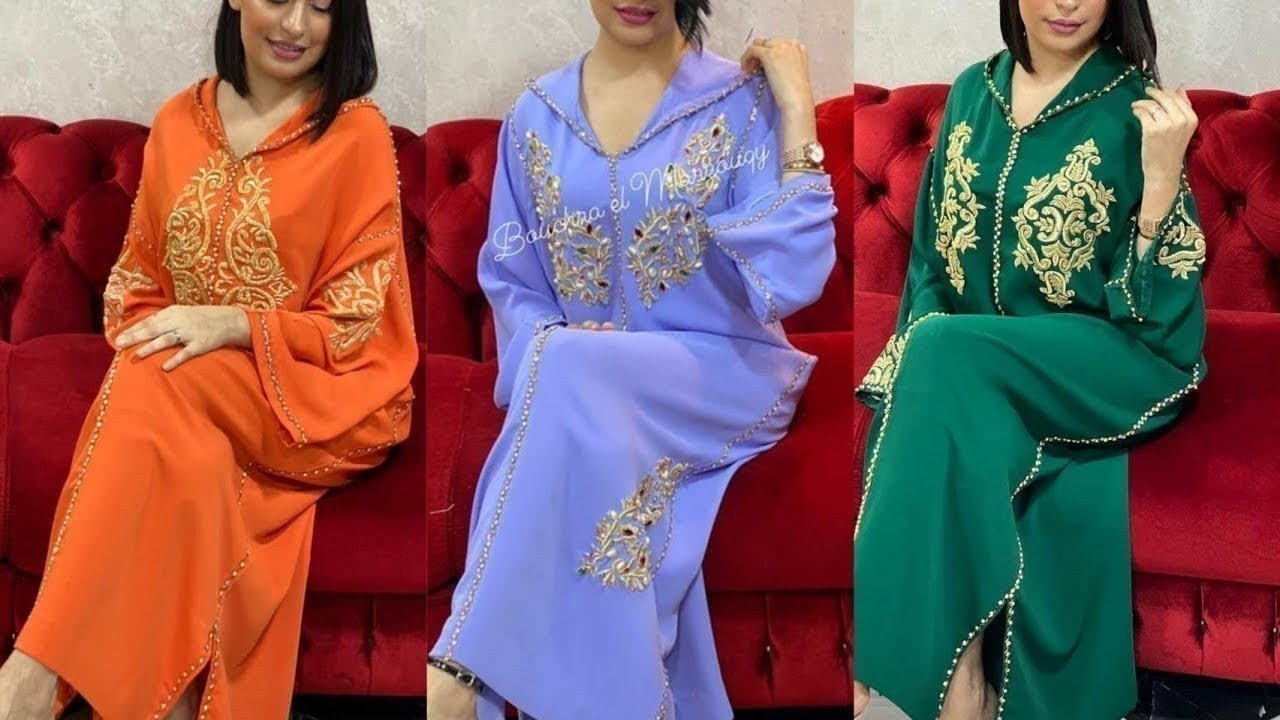 جلابة المغربية 🇲🇦 باغية تخيطي او حيرة شوفي هد المودلات اخر ما كين فالخياطة 2021 jlaba maroc 🇲🇦😍🥰🇲🇦