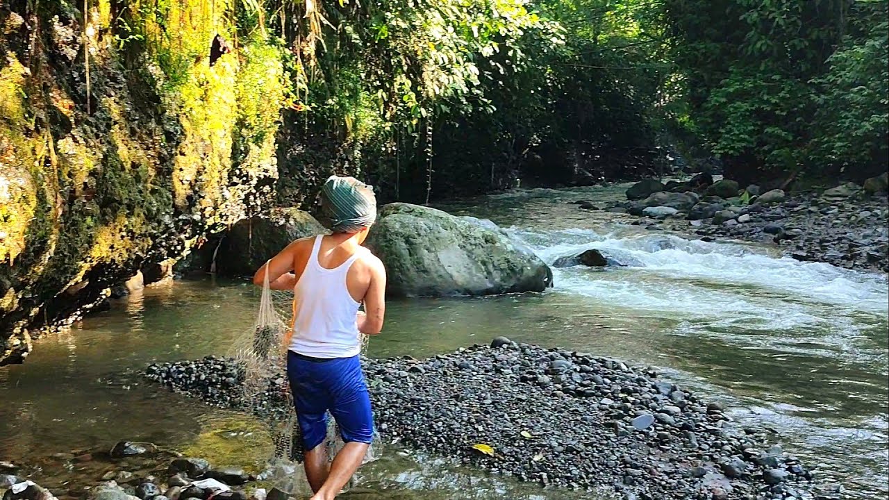 Tidak di Sangka Jala Ikan di Sungai kali Ini banyak Babonnya