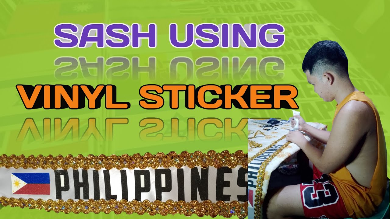 HOW TO MAKE SASH USING VINYL | UN CELEBRATION