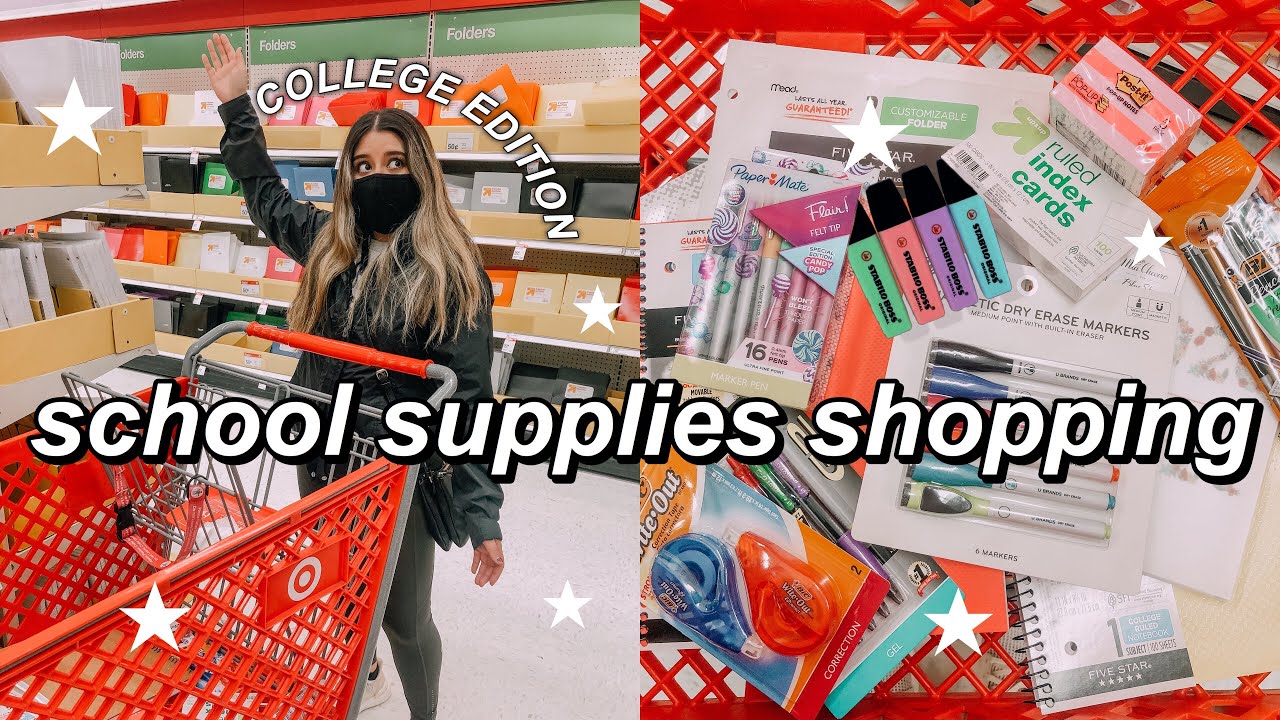 back to school supplies shopping vlog + giveaway 2020 ✰