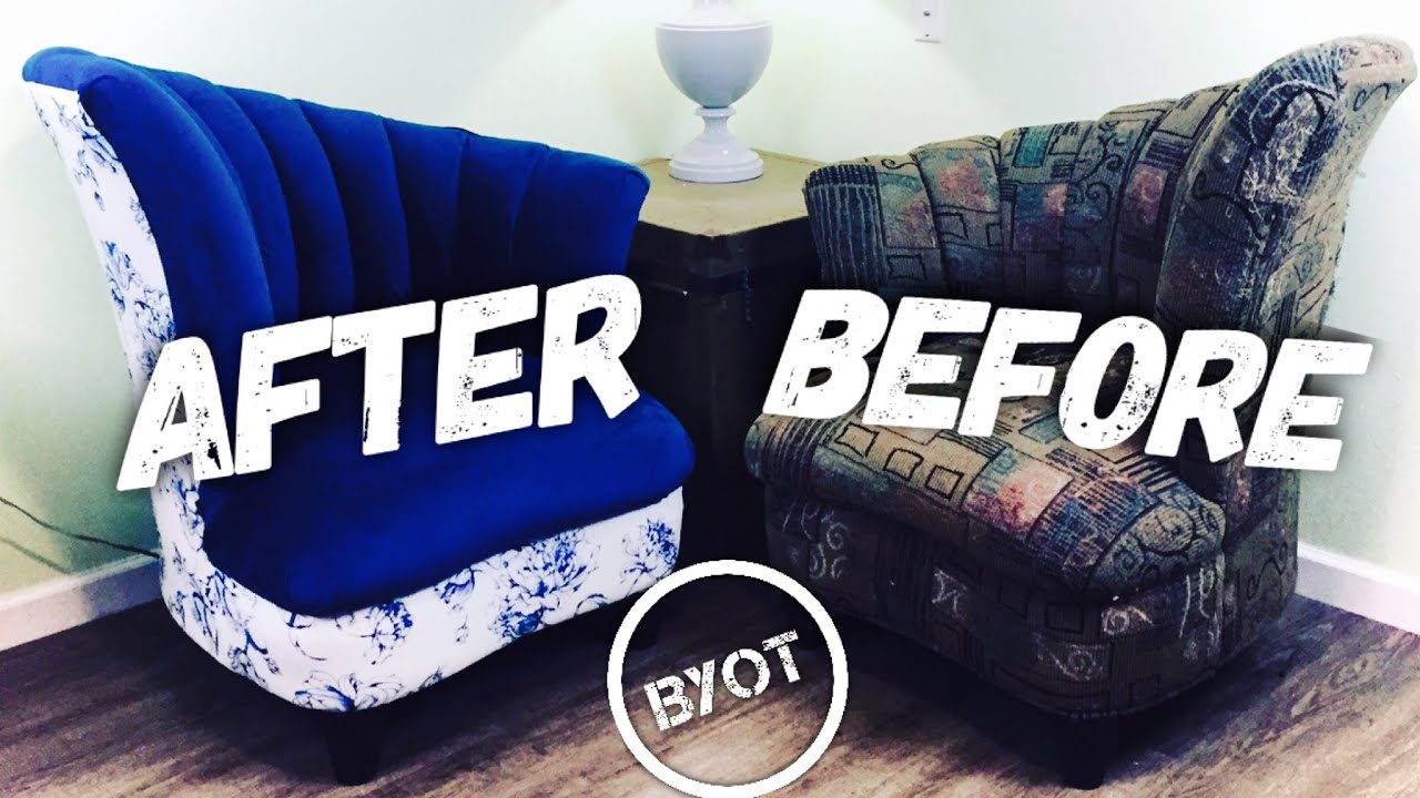 DIY UPHOLSTERY FOR BEGINNERS : How To Reupholster A Chair