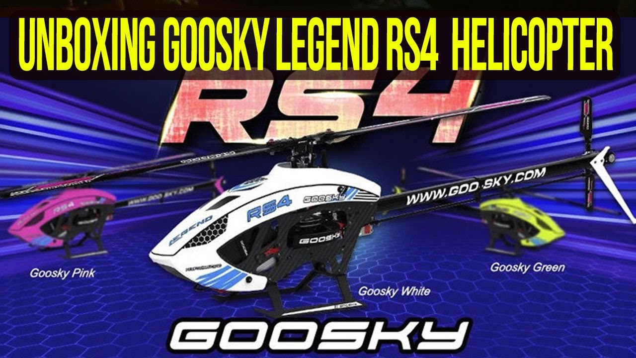 Unboxing Goosky Legend RS4 RC 3D Helicopter | Combo Version