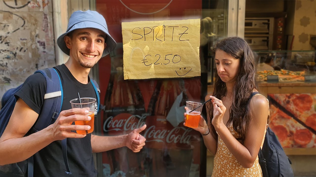 Assaggiamo lo SPRITZ Piú ECONOMICO Di VENEZIA- Ultimo Giorno Di Viaggio ,Valenza Venezia in Gommone