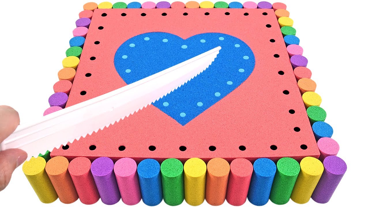 Satisfying Video l How to make Rainbow Portrait Cake WITH Kinetic Sand INTO Painted Cutting ASMR #99