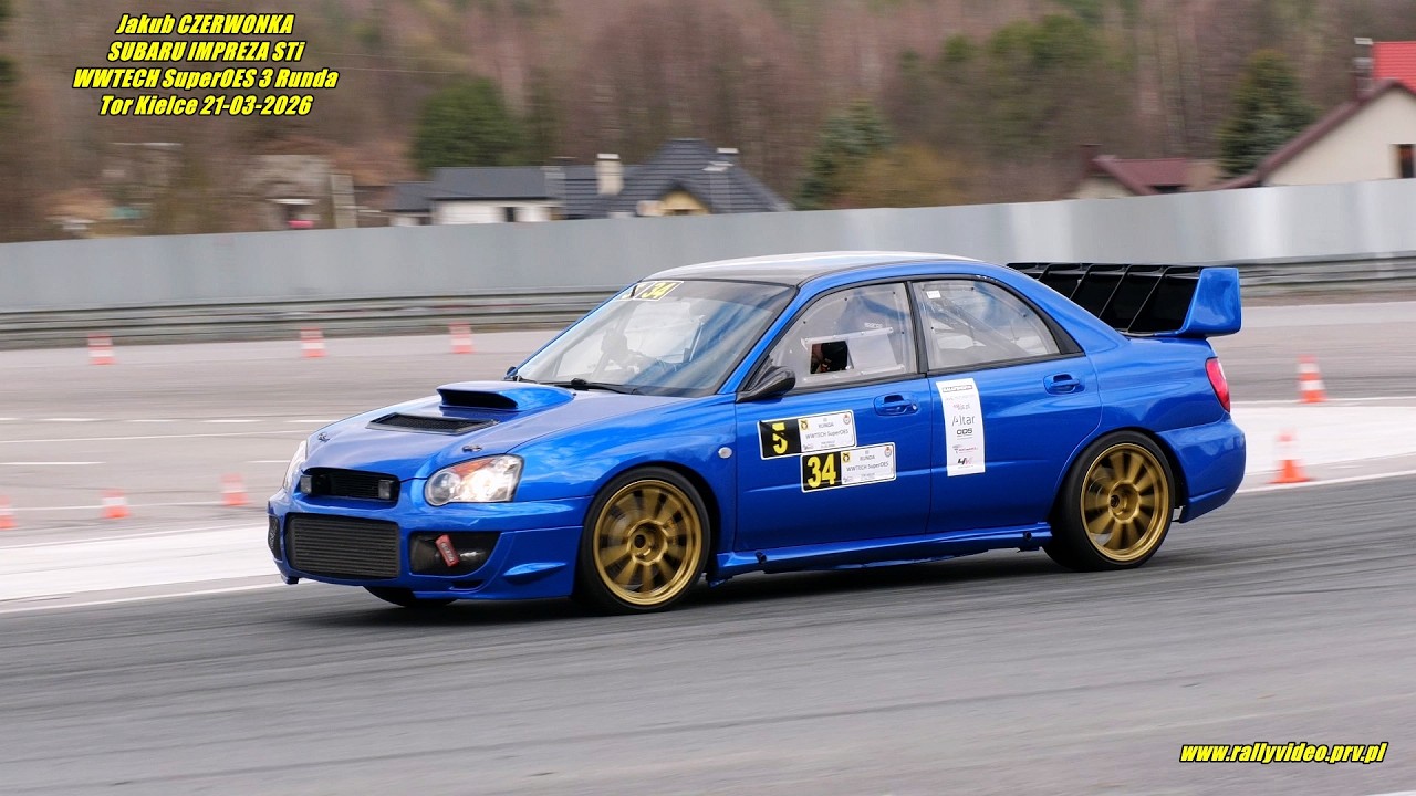 Jakub CZERWONKA - SUBARU IMPREZA STi - WWTECH SuperOES 3 Runda Tor Kielce 21-03-2026