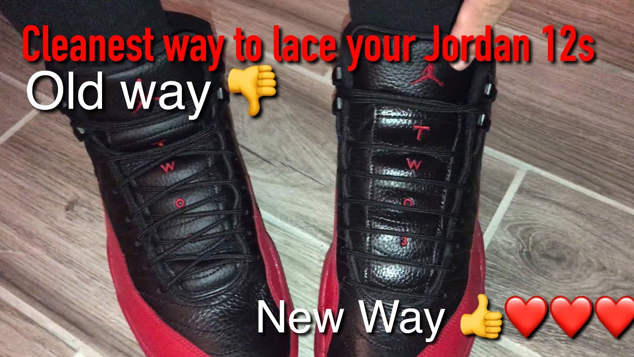 #HOWTO #LACE #JORDAN 12 THE #CLEANEST WAY!!! #JORDAN #JORDAN12 #FLUGAME12