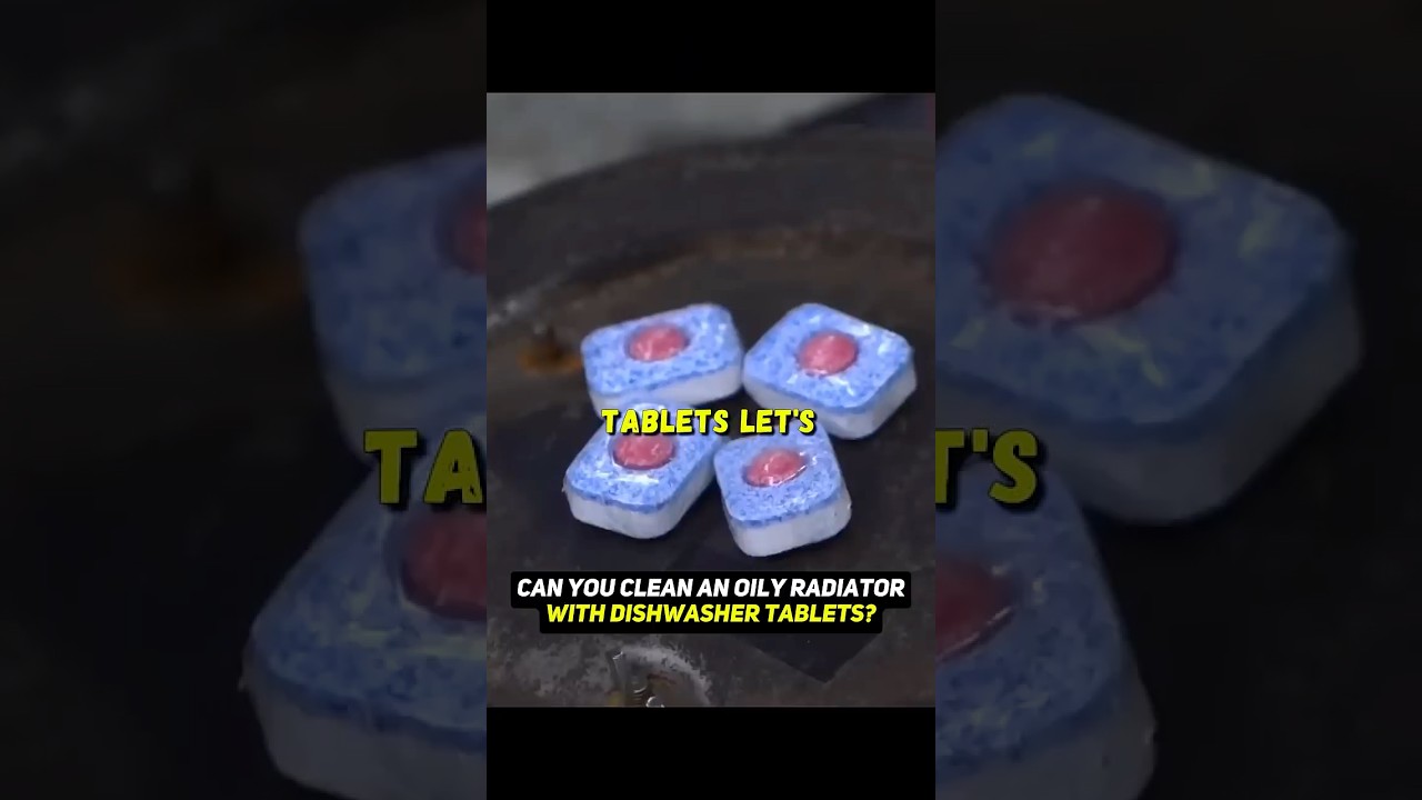 Flushing the cooling system with dishwasher tablets