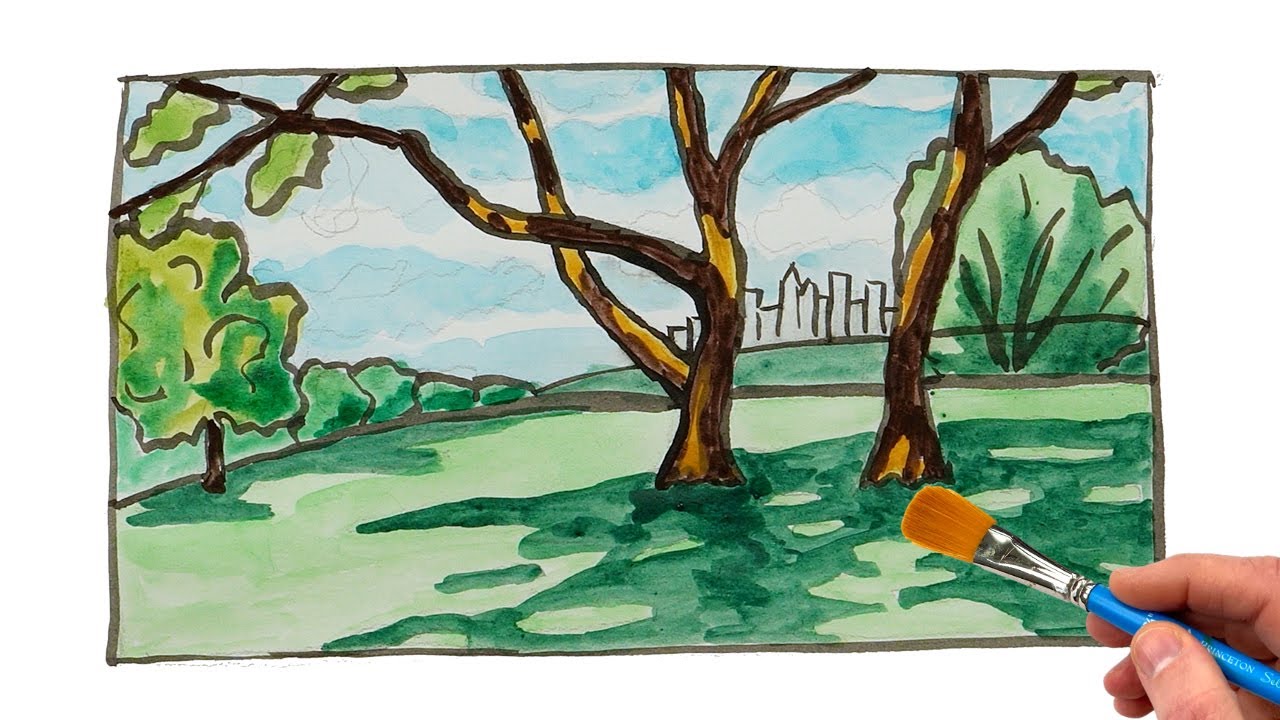 How To Draw a Simple Landscape