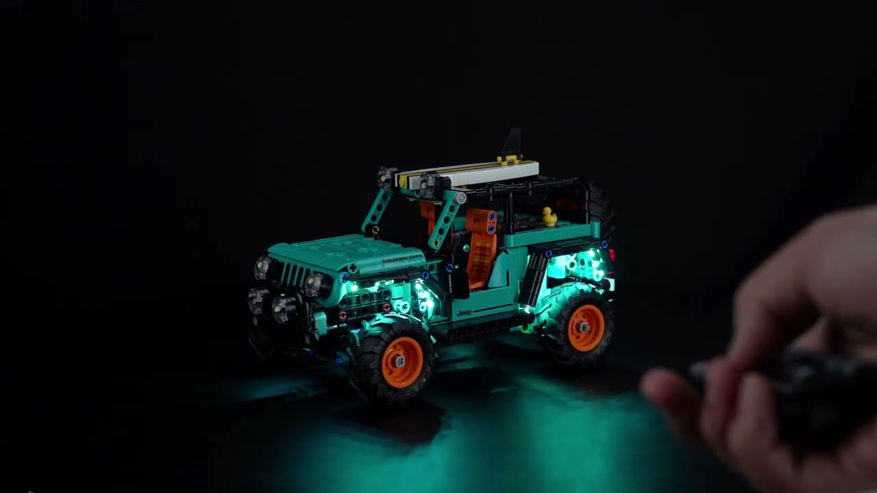BrickBling Light Kit for LEGO Technic Jeep&reg; Wrangler Rubicon SUV 42227