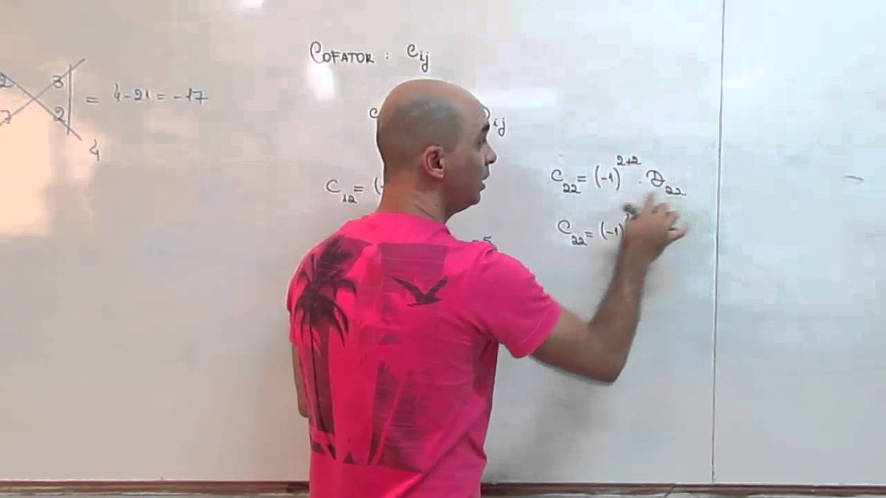 Aula 7: Determinantes: Cofator e Teorema de Laplace
