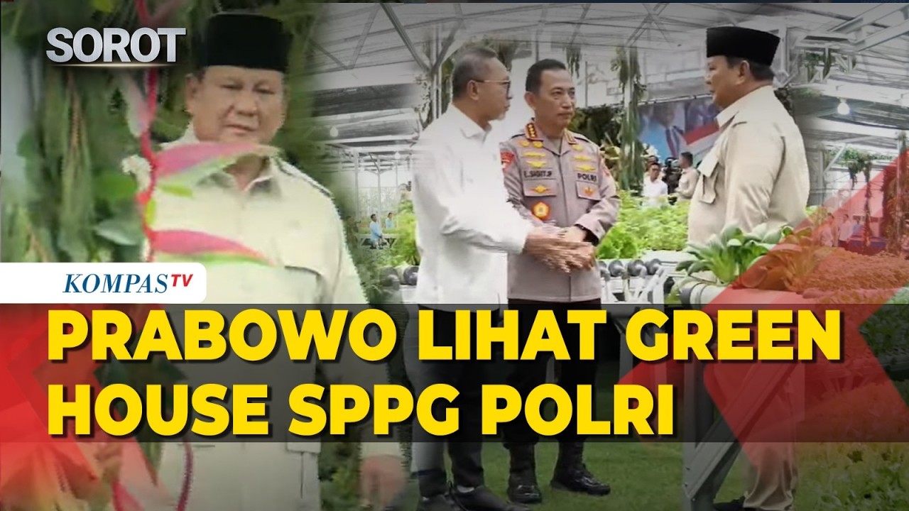Prabowo, Kapolri, hingga Zulkifli Hasan Lihat Green House Hidroponik SPPG Polri