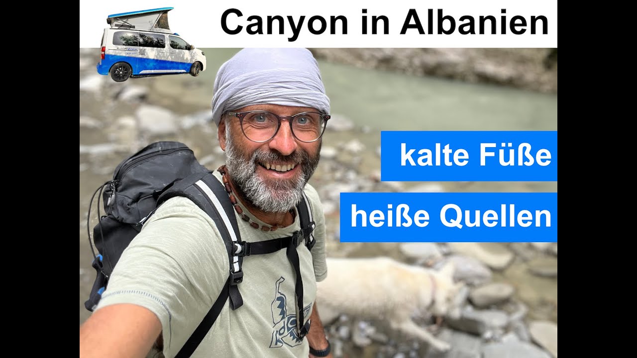 Canyon in Albanien - heiße Quellen - Vjosa Nationalpark