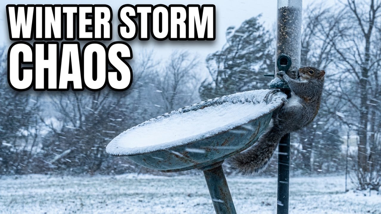 Bird Bath Wednesday Wild Weather Event